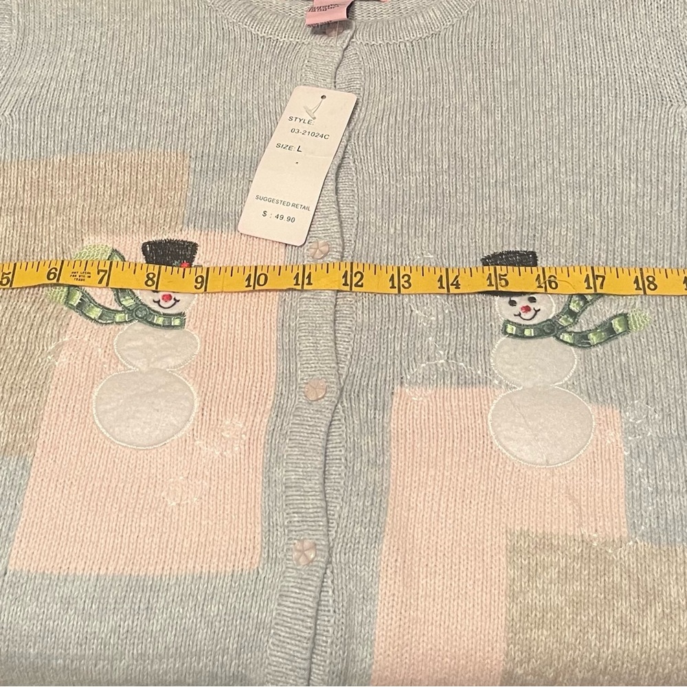 Star Blue Originals Studio snowman sweater. Brand New. Size L - Picture 5 of 10